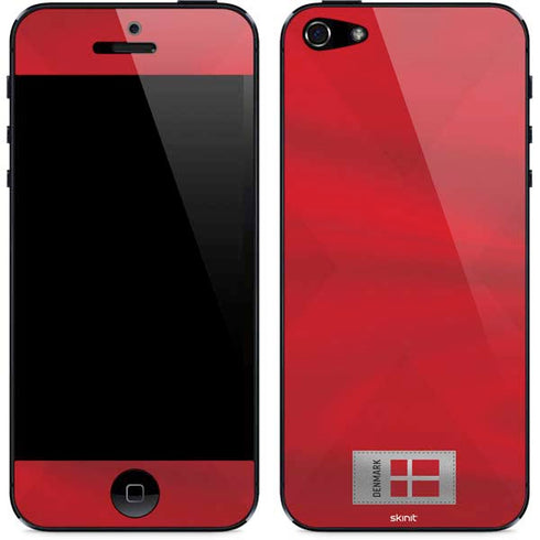 Denmark Soccer Flag iPhone 5/5s/5SE Skin
